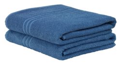 ColourMatch - Pair of Bath Sheets - Ink Blue